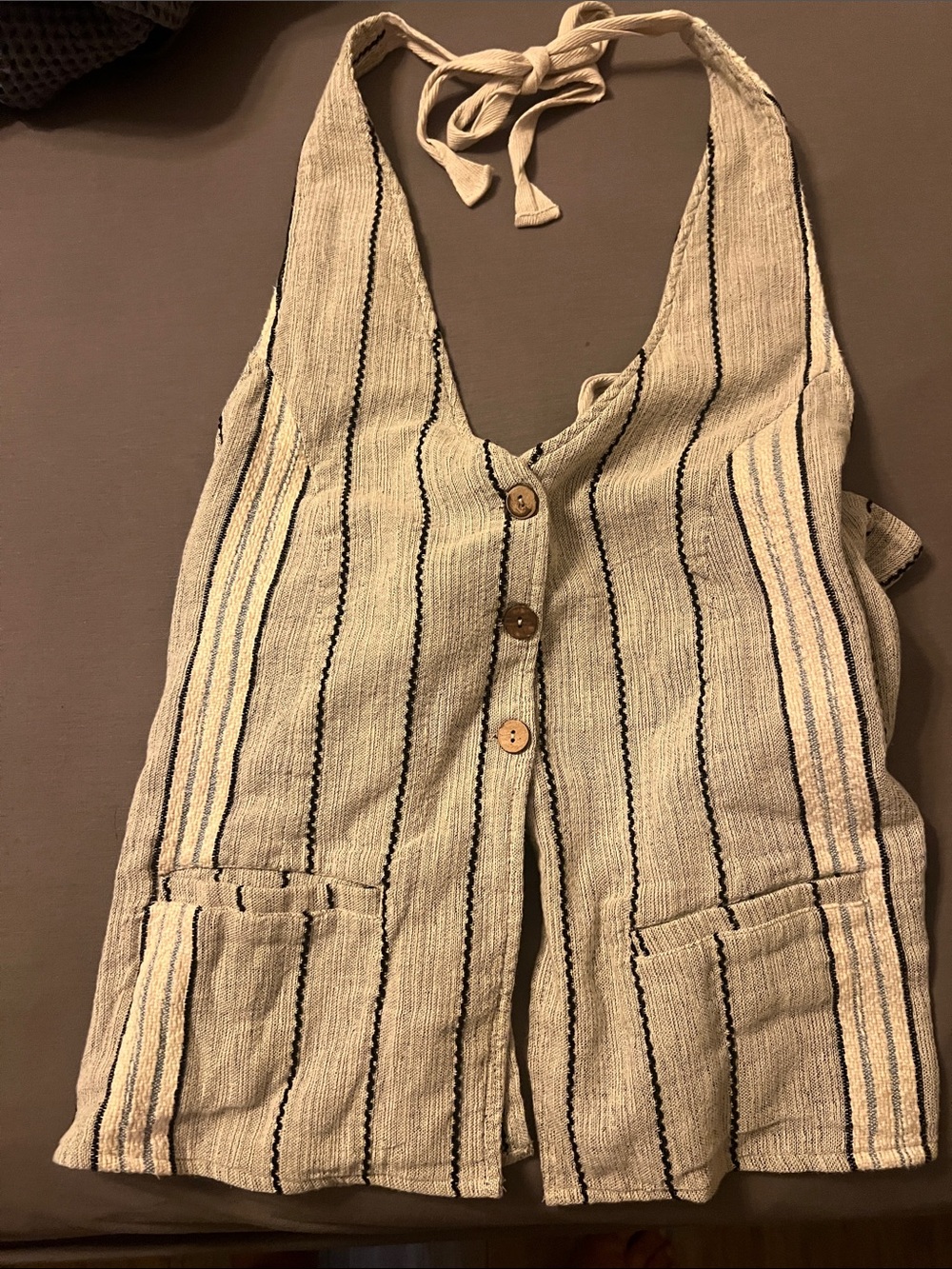 Free people ‘take me to Paris’ halter top size XL